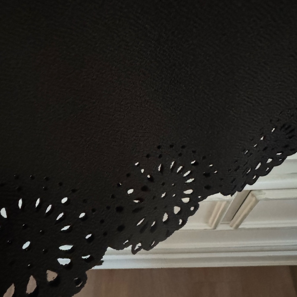 LOFT Black Tank Top with Lace Detail - Picture 3 of 5